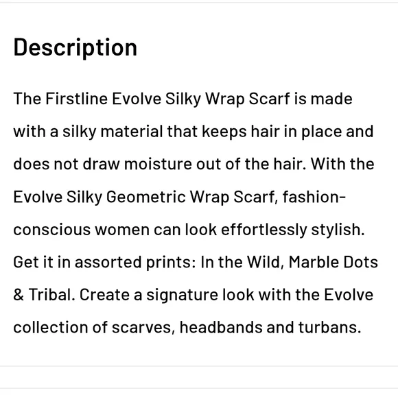 NWT Firstline Evolve Royal Ties Wrap Head Scarf Yellow and Blue Patterned - Picture 12 of 12